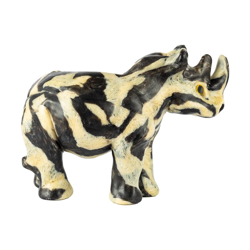 Swazi Candles奔騰草原蠟擺飾(大)-犀牛