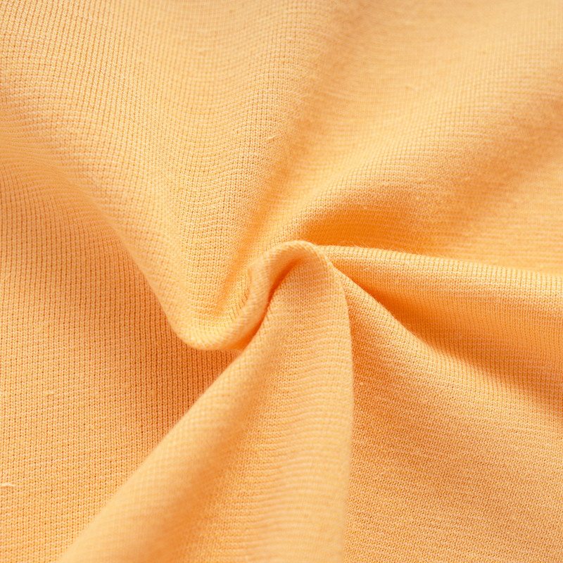 Organic拚接女圓短T恤 (鳳梨涼感)(黃色)