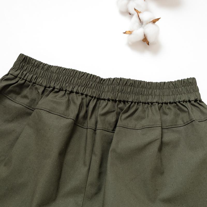 Organic女七分褲-鳳梨涼感紗(墨綠)
