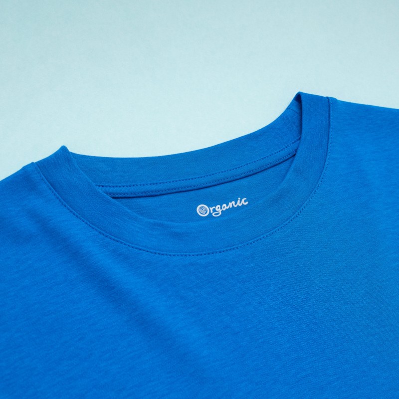 Organic經典圓短T恤(蘇打藍)