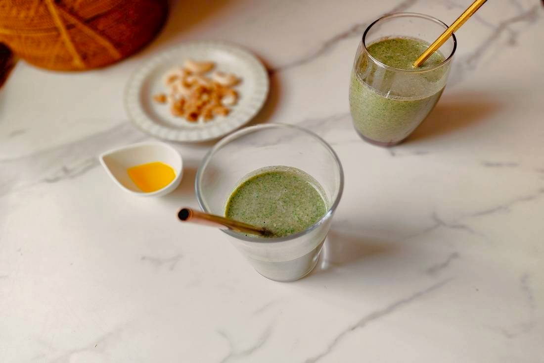 好油堅果綠拿鐵