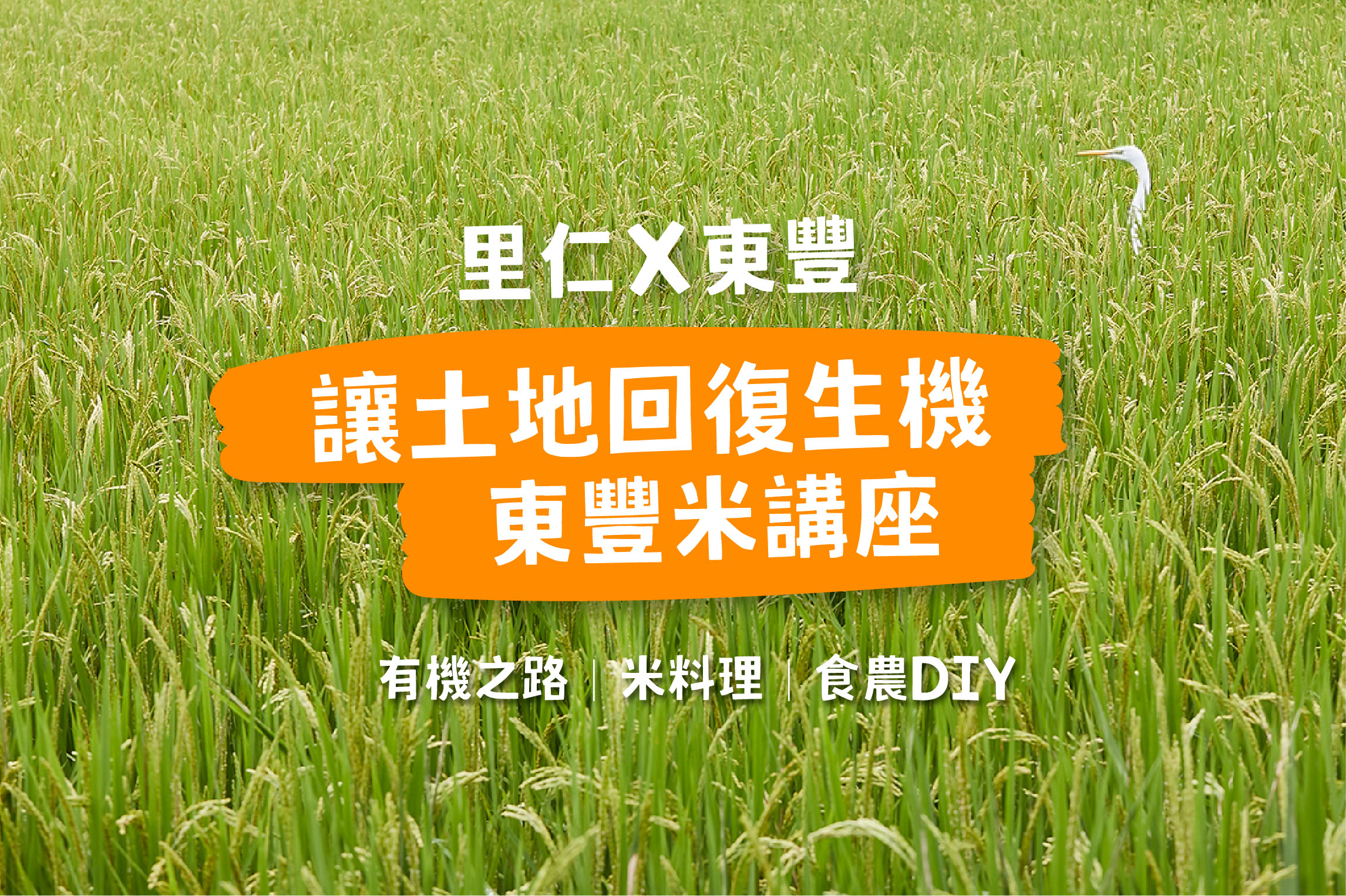 【 2025 土地學堂 】讓土地回復生態的東豐米