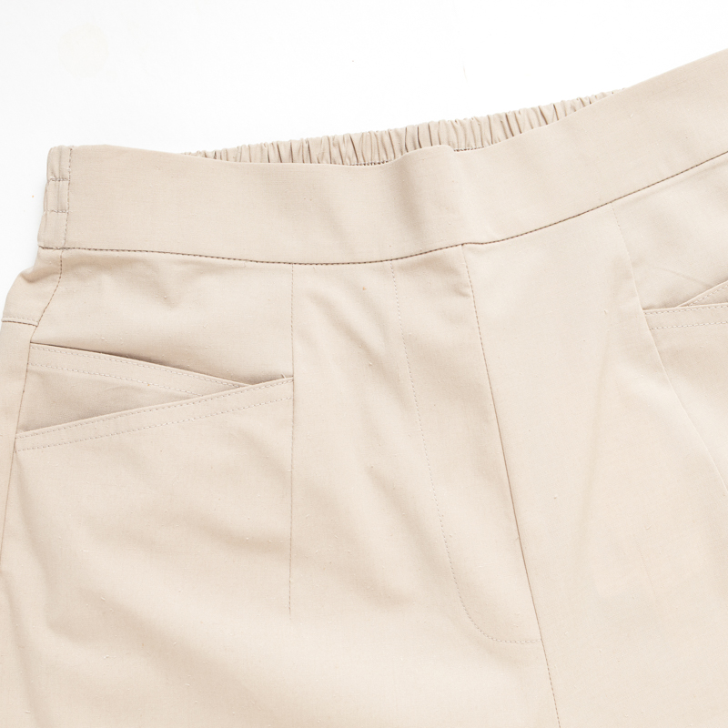 Organic女七分褲-鳳梨涼感紗(卡其)