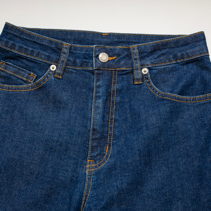 Organic女丹寧彈性牛仔褲(深藍)