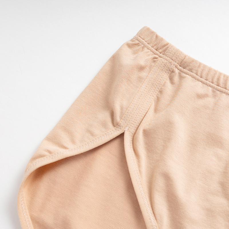 Organic雲柔女中腰內褲(涼感環保)(淡茶色)