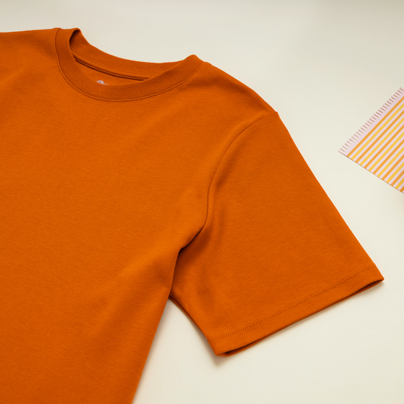 Organic經典圓短T恤(砂糖橘)