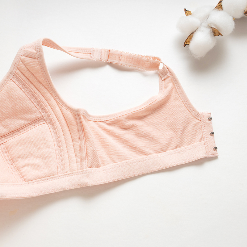 Organic無鋼圈內衣(涼感環保)(粉桔色)
