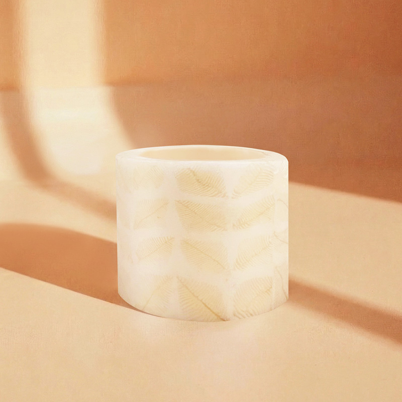 Swazi Candles光影蠟雕杯-葉影