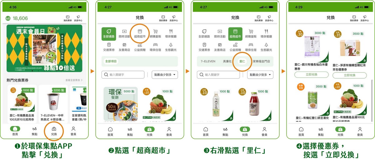 環保集點綠點怎麼兌換優惠券