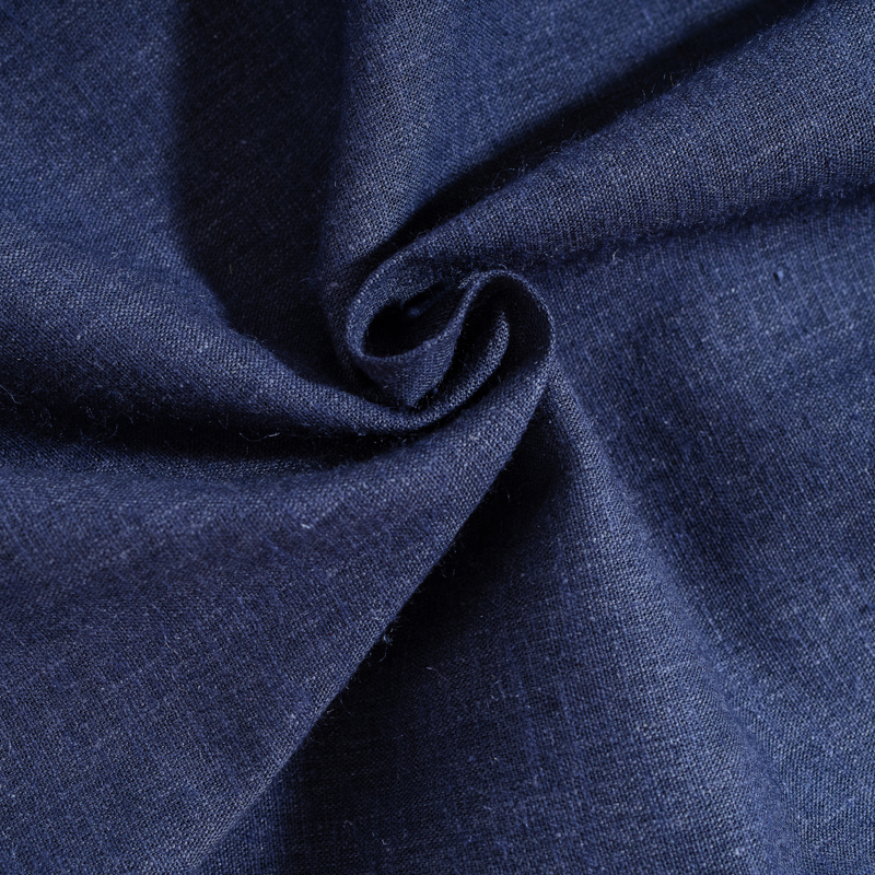 Organic女飄逸寬褲(深藍)