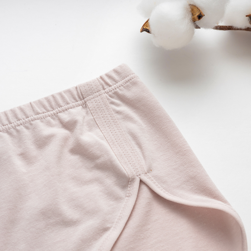 Organic雲柔女中腰內褲(涼感環保)(粉芋色)
