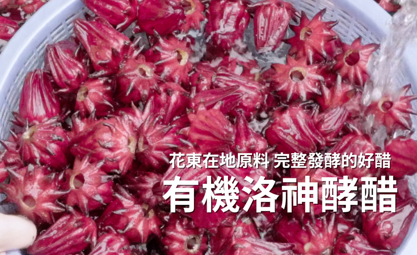 花東在地原料  完整發酵的有機洛神醋