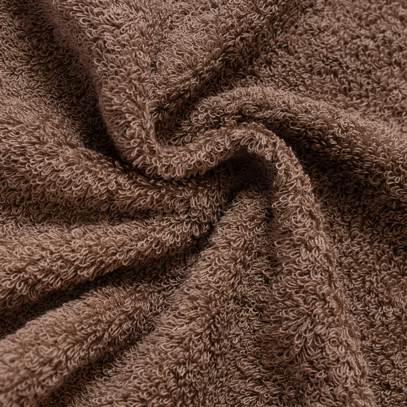 Organic平織毛巾圈洗臉巾(可可)