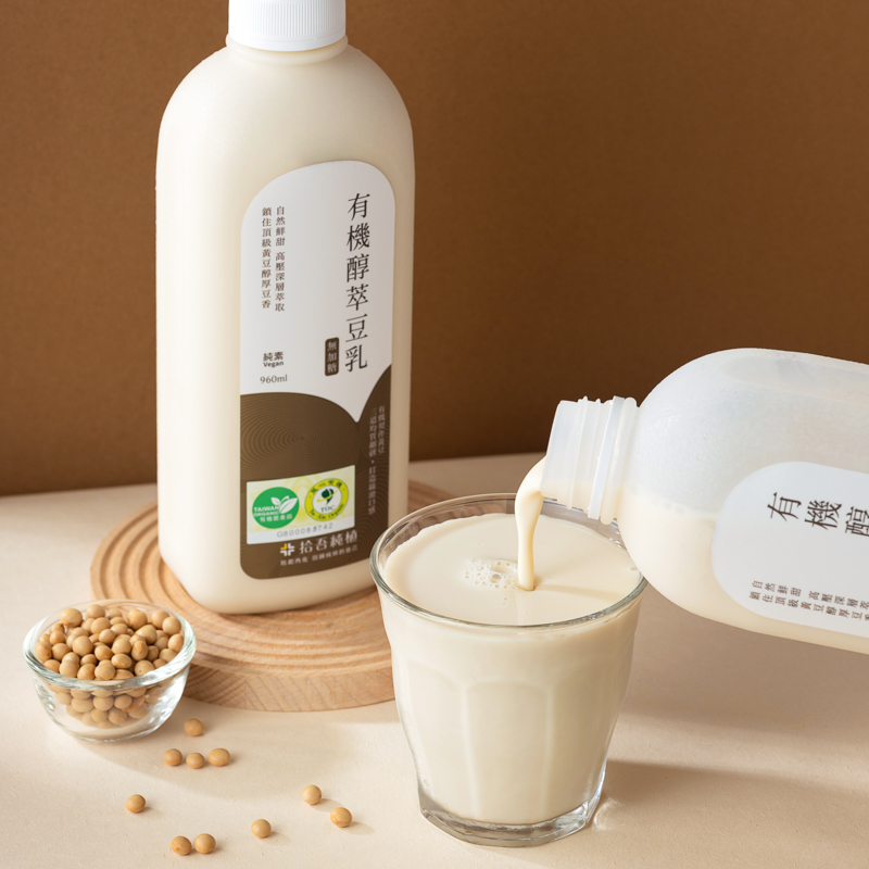 拾吾豆乳有機醇萃豆乳(無加糖)960ml