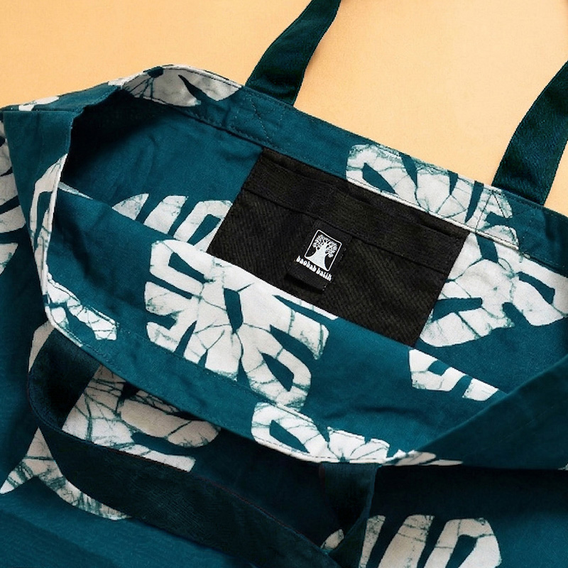 Baobab Batik蠟染托特包-葉子