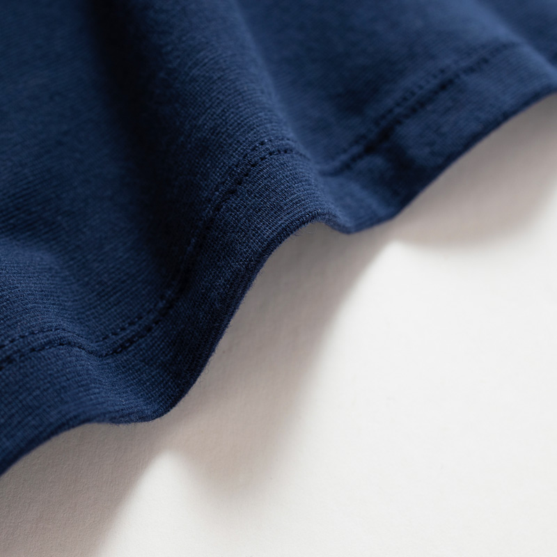 Organic女保暖圓領衫(靛藍色)