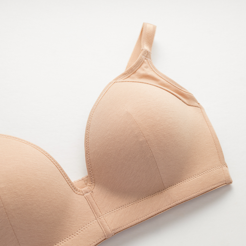 Organic雲柔無鋼圈內衣(涼感環保)(淡茶色)