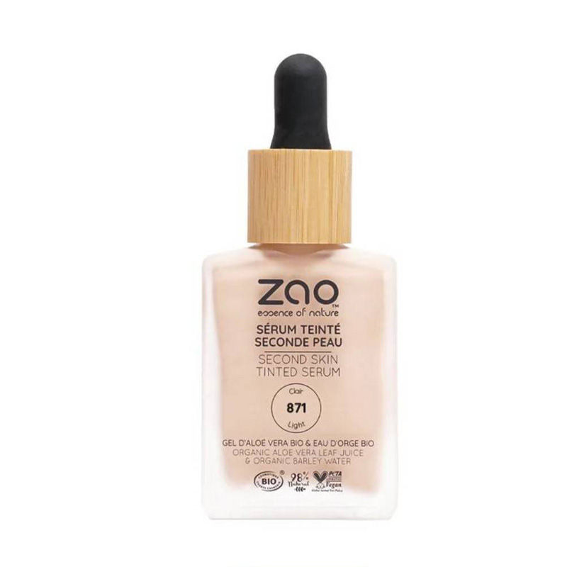 ZAO裸妝水漾精華粉底液(#871/粉白)